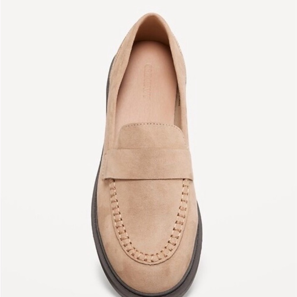 Old Navy Women’s Beige Faux Suede Penny Loafers for Women Size 8.5 - Picture 12 of 12